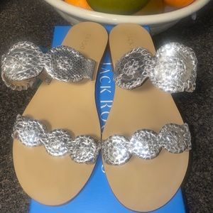 Jack Rogers Lauren Snake Embossed Sandals